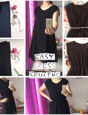 easy dress sewing project no pattern