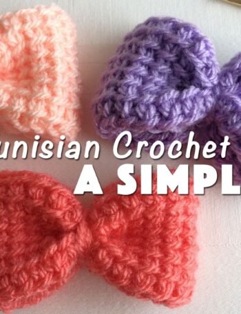 how-to-tunisian-crochet-a-simple-bow