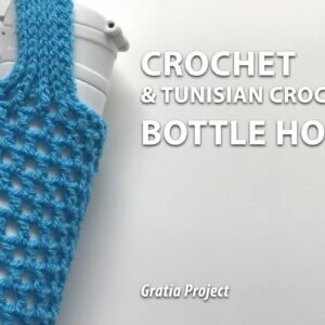 Crochet (And Tunisian Crochet) Bottle Holder Pattern