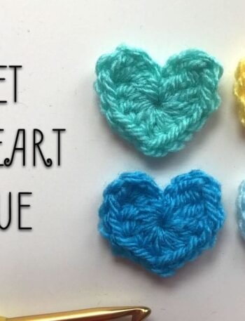 Crochet Mini Heart Applique