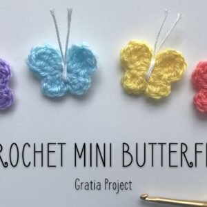 Mini Butterfly Applique Crochet Tutorial