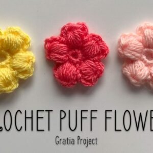 Puff Flower Crochet Pattern