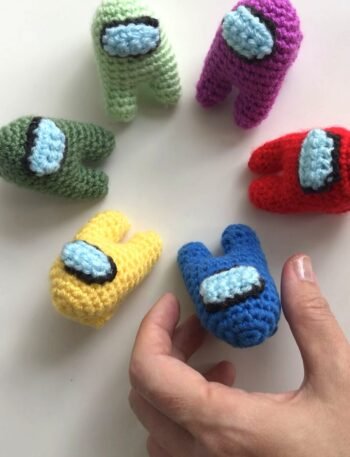 crochet mini among us free tutorial