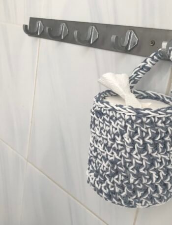 Crochet Hanging Toilet Paper Holder