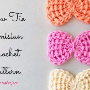 Bow Tie Tunisian Crochet Tutorial