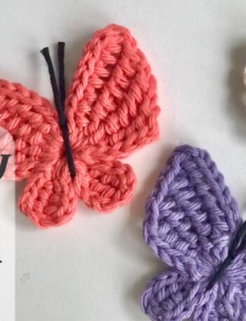 Butterfly Crochet Tutorial | Tunisian Butterfly Applique