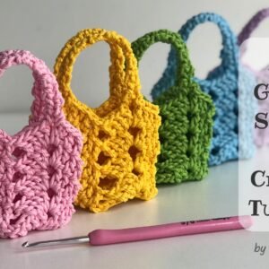 Mini Granny Square Bag Crochet Tutorial