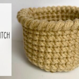 Small Basket Cross Stitch Single Crochet