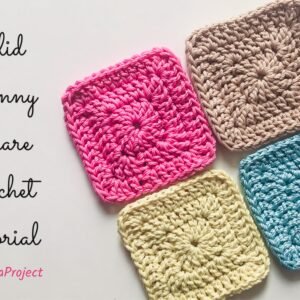 Solid Granny Square Crochet Tutorial