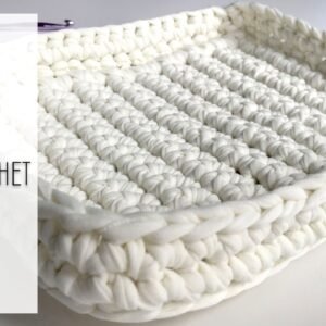 Wide Rectangle Basket Easy Crochet Pattern