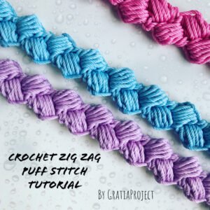 Crochet Zig Zag Puff Stitch Tutorial