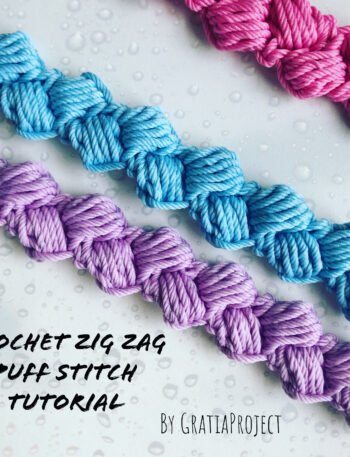 Crochet Zig Zag Puff Stitch Tutorial