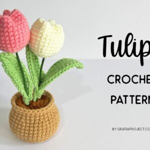 tulips flower crochet pattern