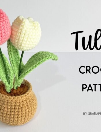 tulips flower crochet pattern