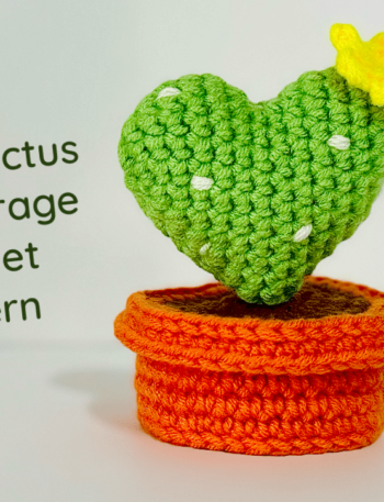 Heart Cactus Mini Storage Crochet Pattern