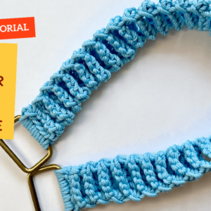 crochet cord ladder bag handle