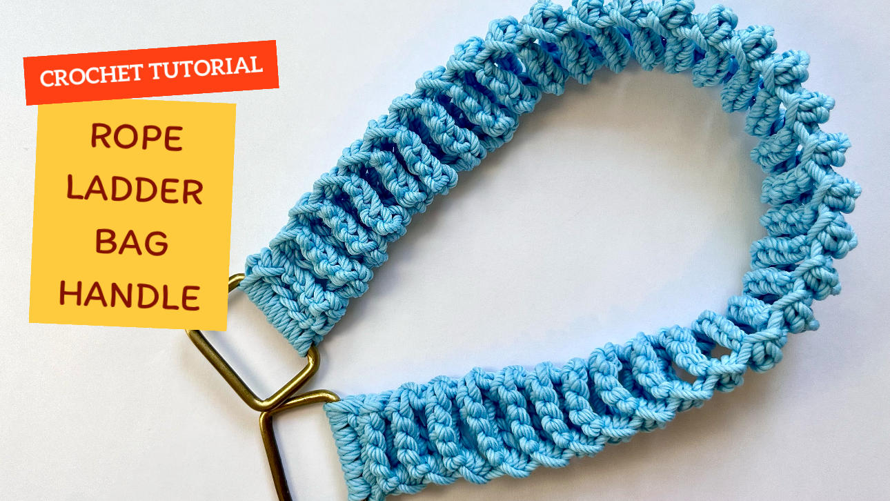 Crochet Rope Ladder | Cord Bag Handle | Easy And Fast