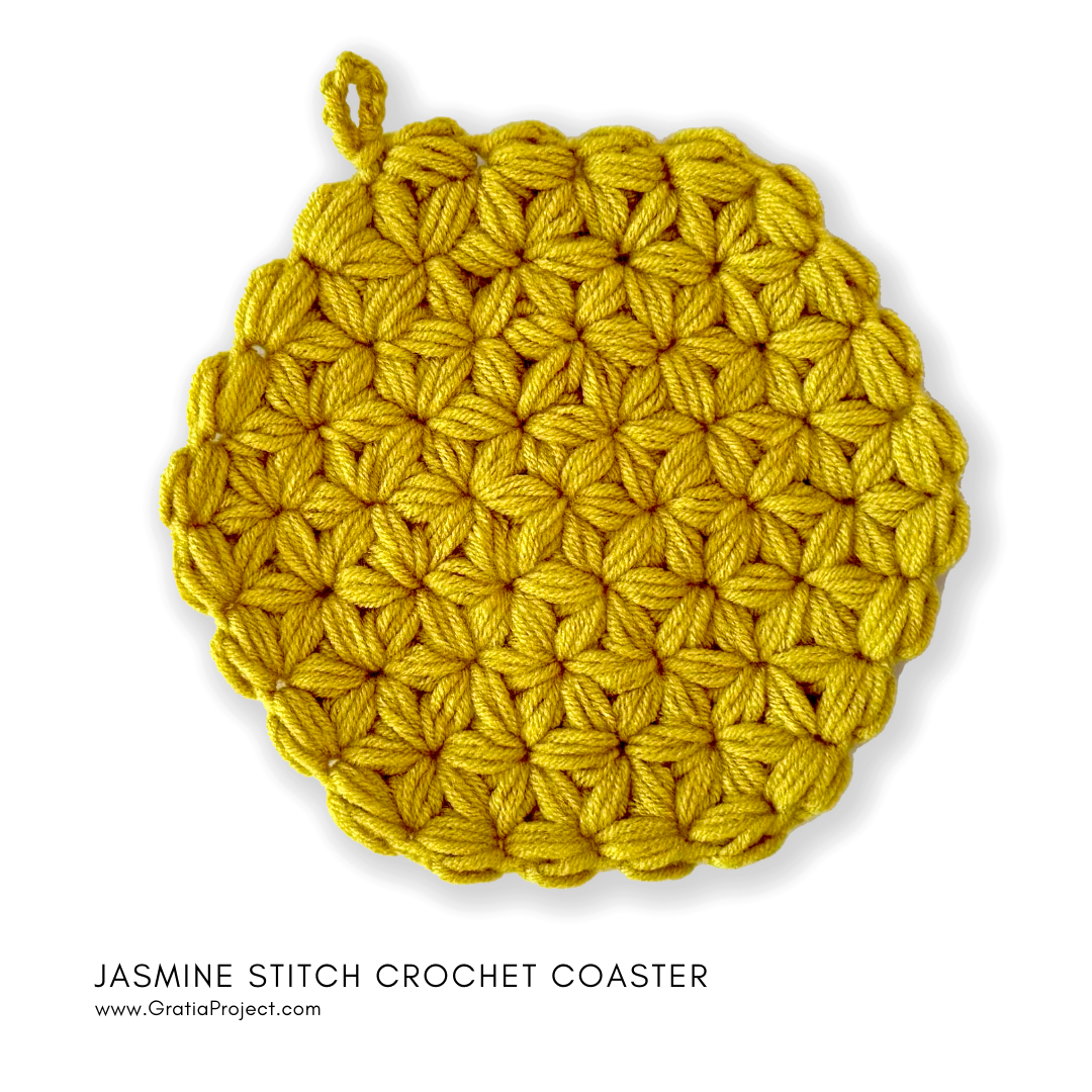 Jasmine Stitch Crochet Coaster