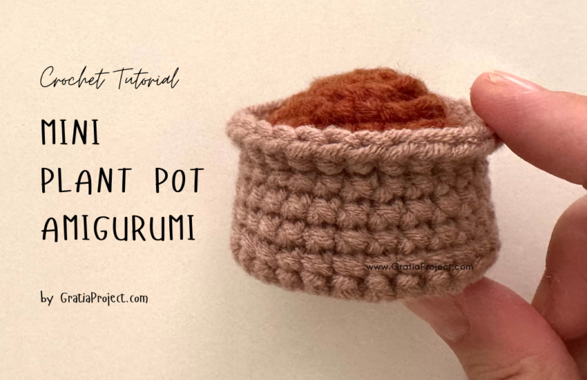 Crochet Mini Plant Pot Amigurumi Tutorial