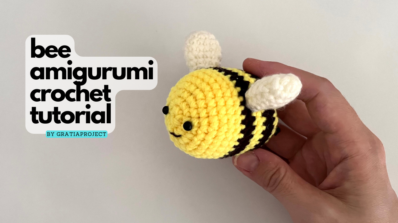 Bee Amigurumi Crochet Tutorial | Step-by-step Crochet Along